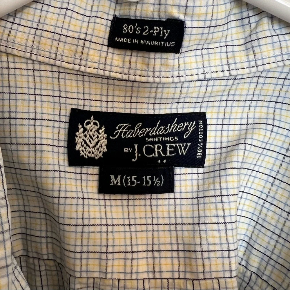 J.Crew Haberdashery 80's 2-Ply long sleeve button-down size M‎ 15-15 1/2